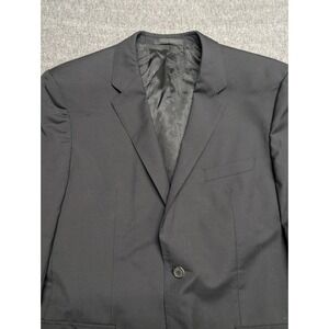 Hugo Boss Guabello Blazer Jacket Mens 42R Black Super 120s Wool Blend Sport Coat
